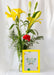 Free Frame Mockup With Spring Flowers Psd