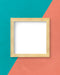 Free Frame On A Two Toned Wall Psd