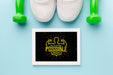 Free Frame With Motivational Quote For Fitness Psd