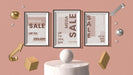 Free Frames 3D Mock-Up Hanging On Wall Psd