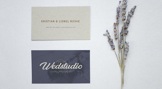 Free Front & Back Business Card Mockup Psd