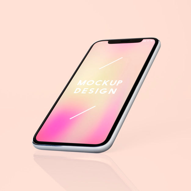 Free Full Screen Smartphone Mockup Design Psd