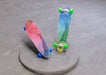 Free Futuristic Colorful Skateboards With Mock-Up Psd