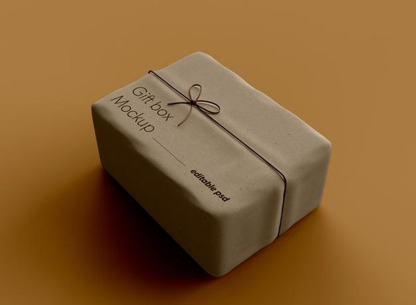 Free Gift Box Mockup Psd