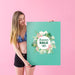 Free Girl Showing Summer Sale Poster Psd