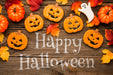 Free Halloween Treats And Pumpkins Psd
