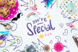Free Happy Birthday Concept Mock-Up Psd