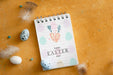 Free Happy Easter Notepad Top View Psd