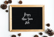 Free Happy New Year Greeting Design Mockup
