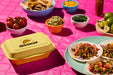 Free High Angle Delicious Tacos On Plate Mock-Up Psd