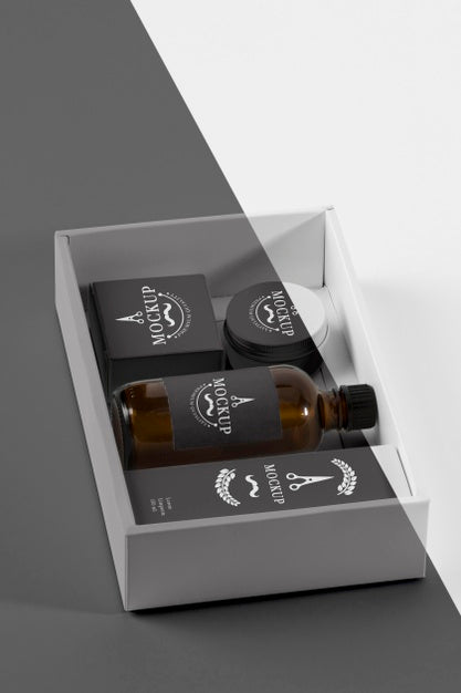 Free High Angle Of Barbershop Oils Psd