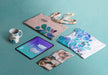 Free High Angle Of Creative Graphic Designer Desk Psd