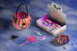Free High Angle Of Halloween Concept On Wooden Table Psd