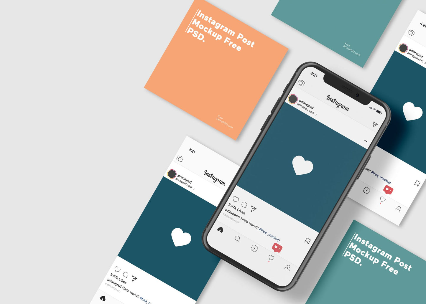 Free Instagram Post Mockup Psd [2020 Bie]