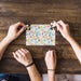 Free Jigsaw Mockup On Table Psd