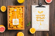 Free Juice And Smoothie Concept Mock-Up Psd