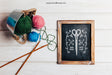 Free Knitting Concept With Slate And Metal Pot Psd
