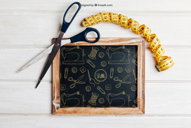 Free Knitting Mockup With Measure Tape Psd