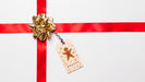 Free Label Mockup With Christmas Concept Psd