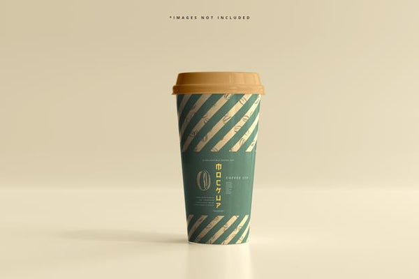 Free Large Size Biodegradable Paper Cup Mockup Psd