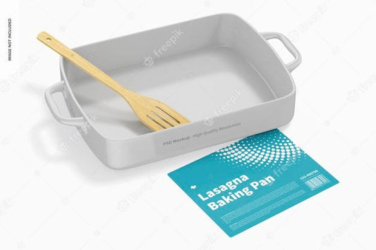 Free Lasagna Baking Pan Mockup Psd