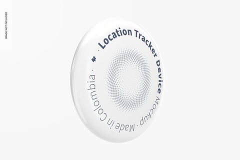 Free Location Tracker Device Mockup, Side View Psd