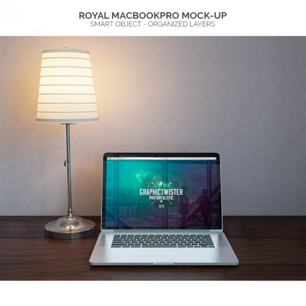 Free Macbookpro Mock-Up Psd