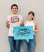 Free Man And Woman Posing While Smiley Psd