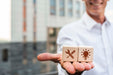 Free Man Holding Dices With Company Ideas Psd