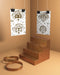 Free Mask Sketches With Stairs And Golden Rings Psd