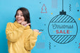 Free Memphis Concept For Christmas Sales Psd
