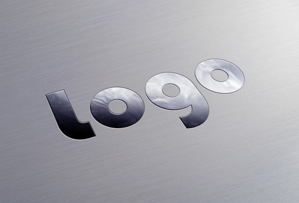 Free Metallic Logo Psd Mockup