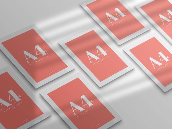 Free Minimal A4 Flyer Mockup Design Psd