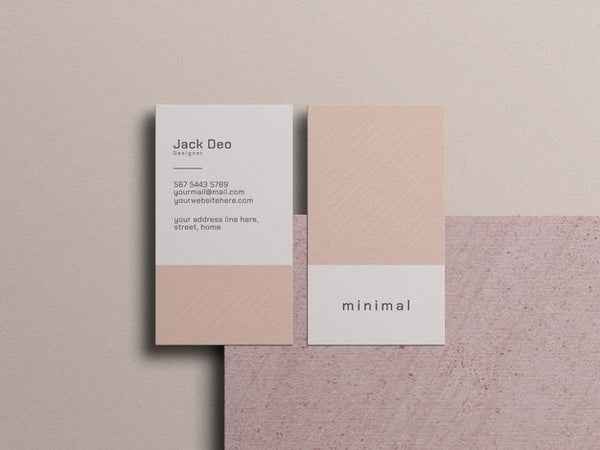 Free Minimal Business Card Mockup Psd