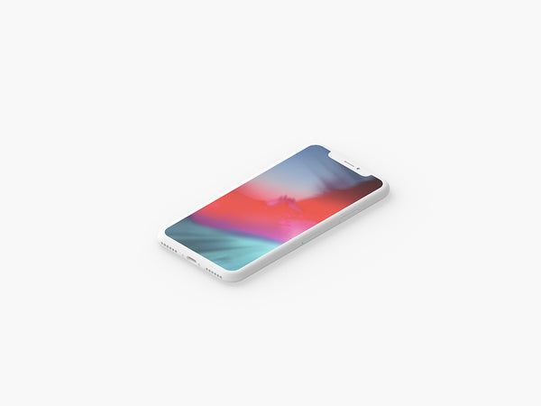 Free Minimal Clay Iphone X Presentation Mockup Set