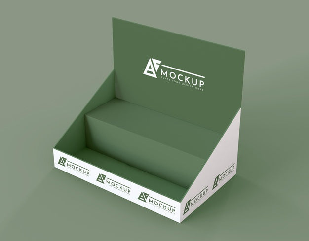 Free Minimalist Green Exhibitor Mock-Up Psd