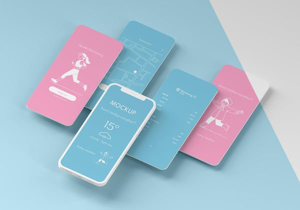 Free Mobile Phone User Interface Mock-Up Psd