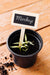 Free Mock-Up And Pot Filled With Soil High View Psd