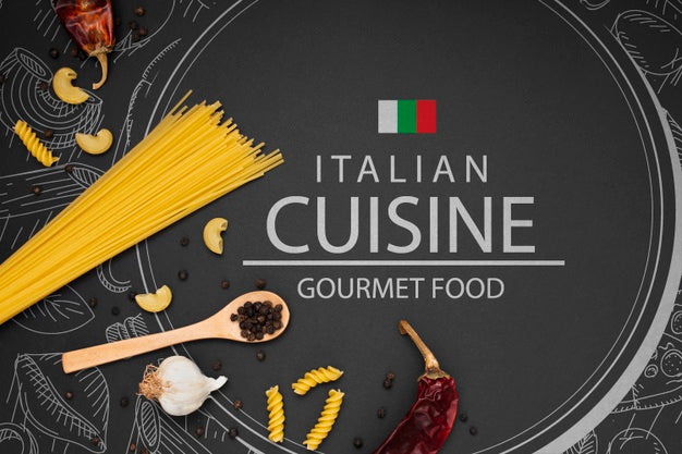 Free Mock-Up Ingredients For Italian Food Psd
