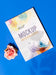 Free Mock Up Magazine And A Rose On Blue Background Psd
