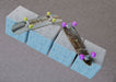 Free Mock-Up Skateboards Laying On Cubes Psd