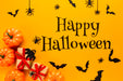 Free Mock-Up With Decorative Creation For Halloween Psd