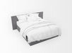 Free Modern Double Bed Mockup Isolated Psd