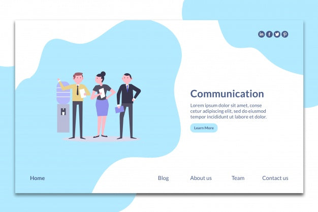 Free Modern Landing Page Mockup Psd