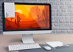 Free Modern Monitor For Work On Desk Psd