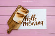 Free Monday Breakfast Mockup Psd