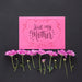 Free Mothers Day Card Mockup With Flowers Psd