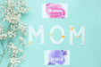 Free Mothers Day Card Mockup With Flowers Psd