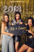 Free New Year Mockup With Three Girls Pointing At Black Board Psd