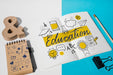 Free Notebook Mockup For Education Concept Psd